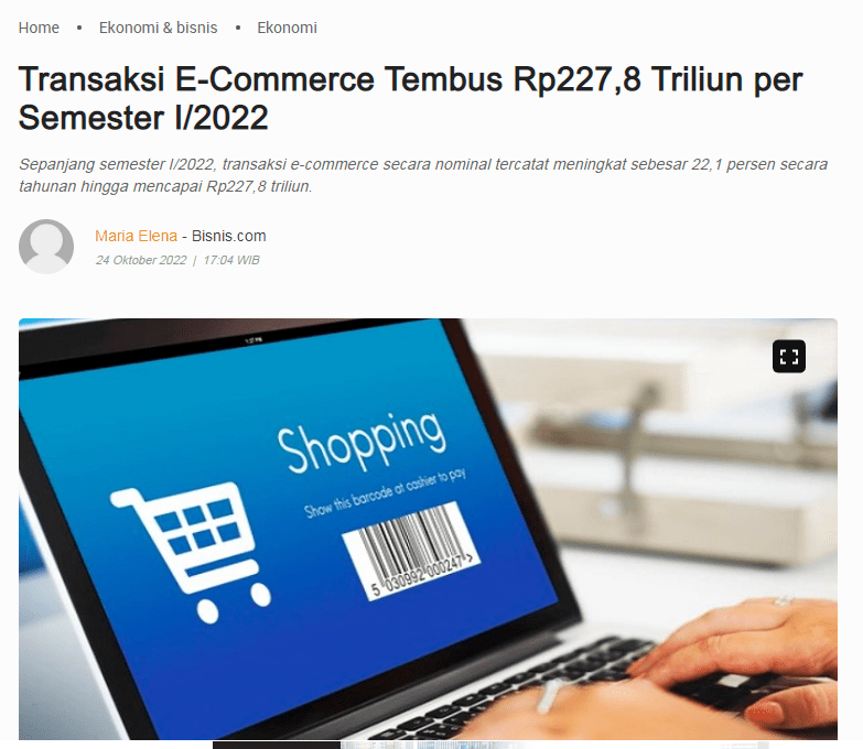 data transaksi e-commerce indonesia
